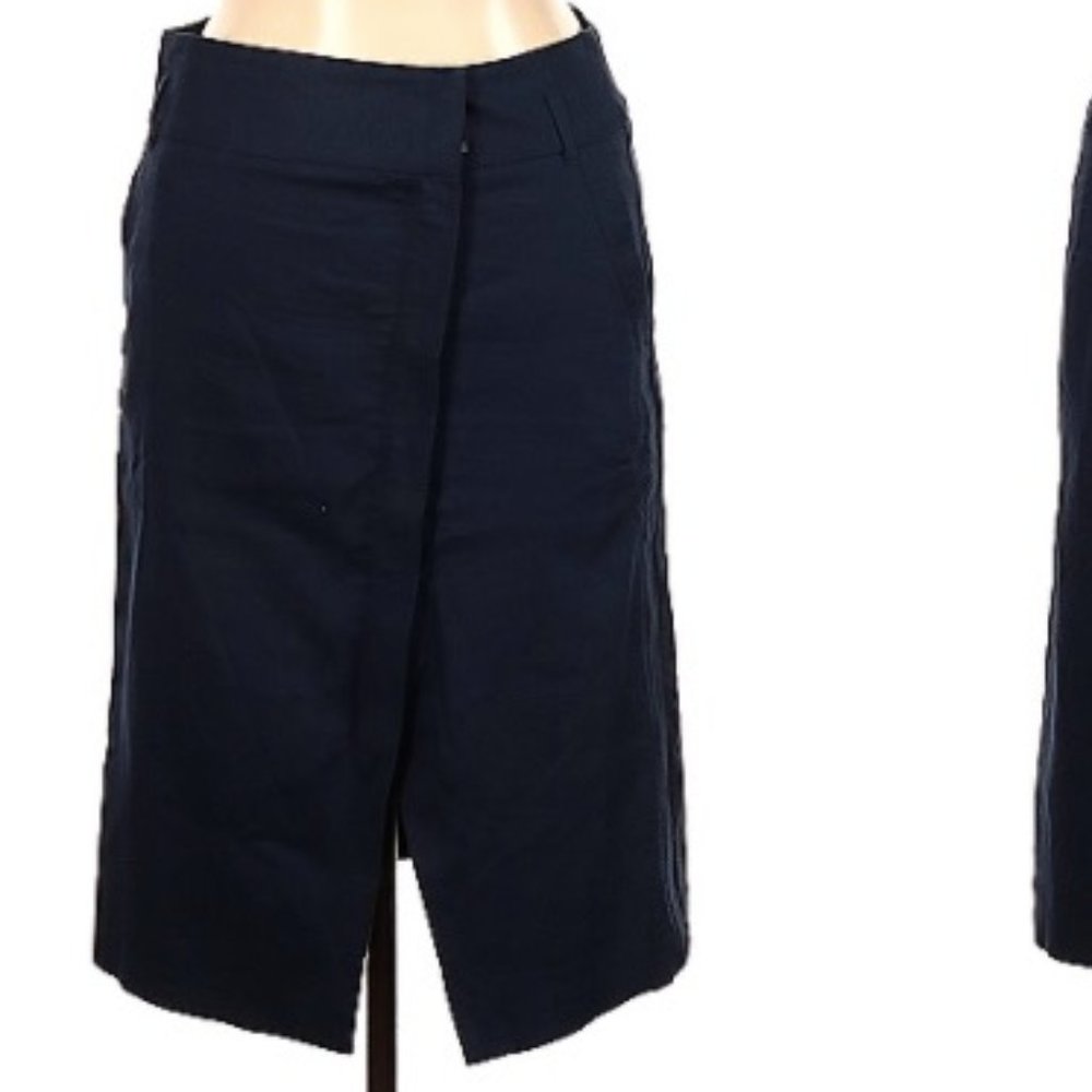 GERARD DAREL PANELED FRONT ZIPPER KNEE LENGTH PENCIL SKIRT 🖤